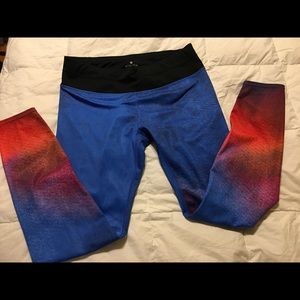 Athleta mid-rise tights size large